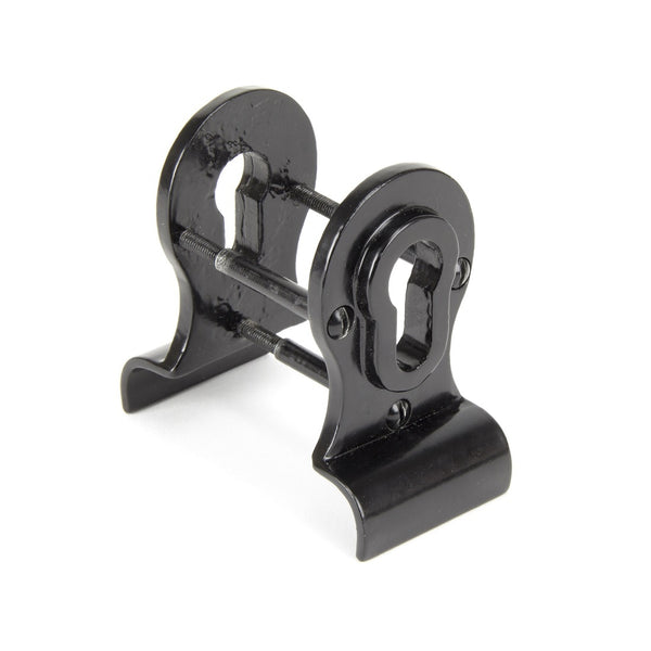 From The Anvil Blacksmith Euro Door Pull Back To Back - Black