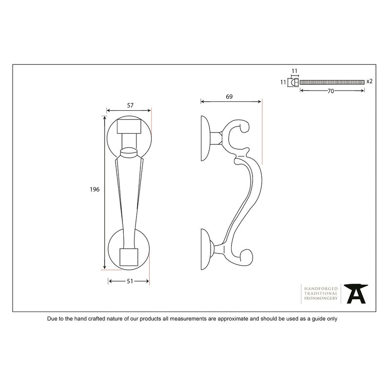 From The Anvil Doctor Door Knocker - Polished Brass