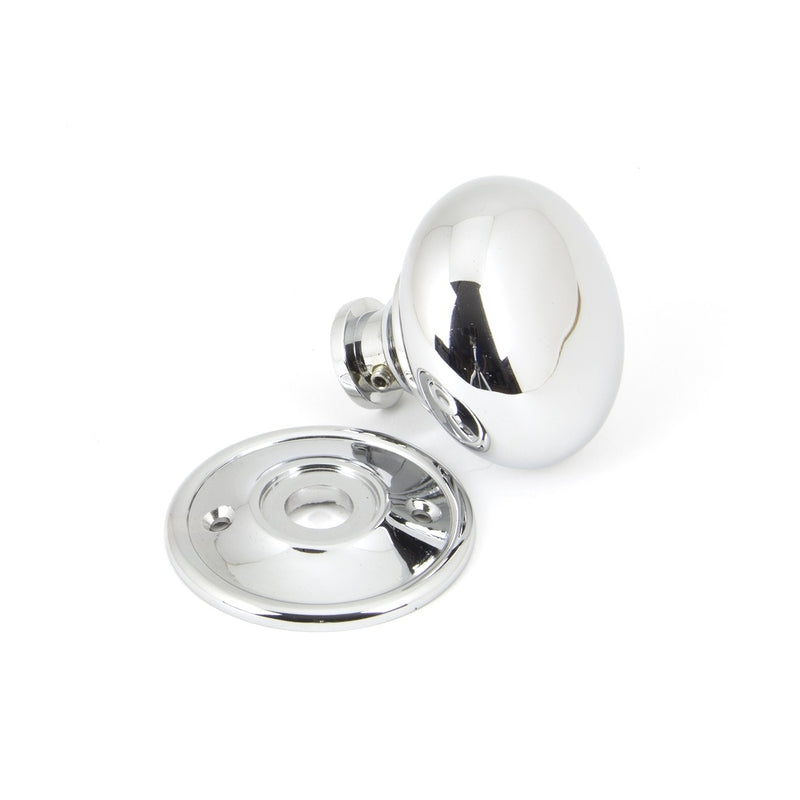 From The Anvil Small Mushroom Knob Set - Polished Chrome