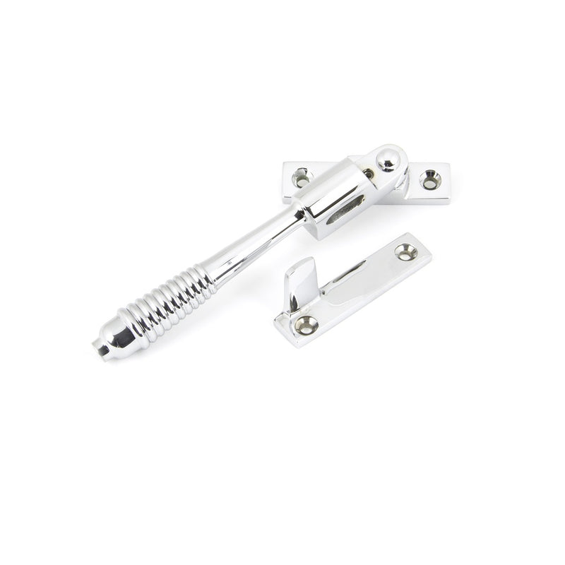 From The Anvil Reeded Night Vent Locking Fastener - Polished Chrome