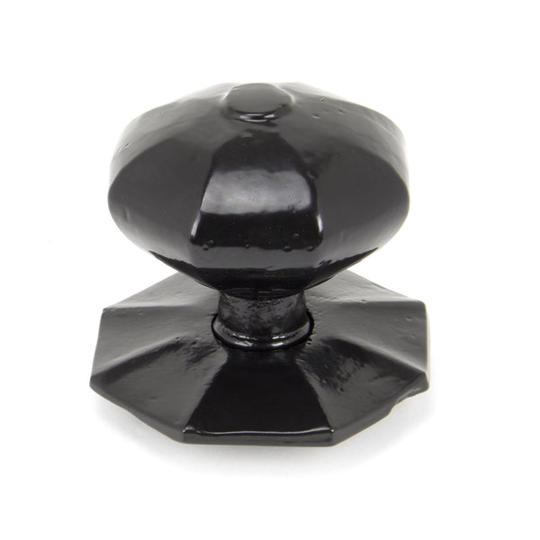 From The Anvil Octagonal Internal Centre Door Knob - Black