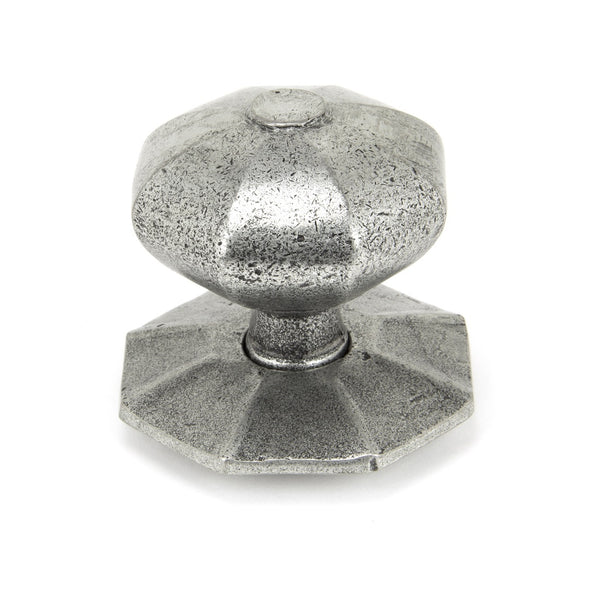 From The Anvil Octagonal Internal Centre Door Knob - Pewter