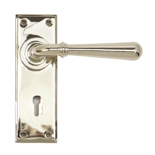 From The Anvil Newbury Lock Handles - Polished Nickel