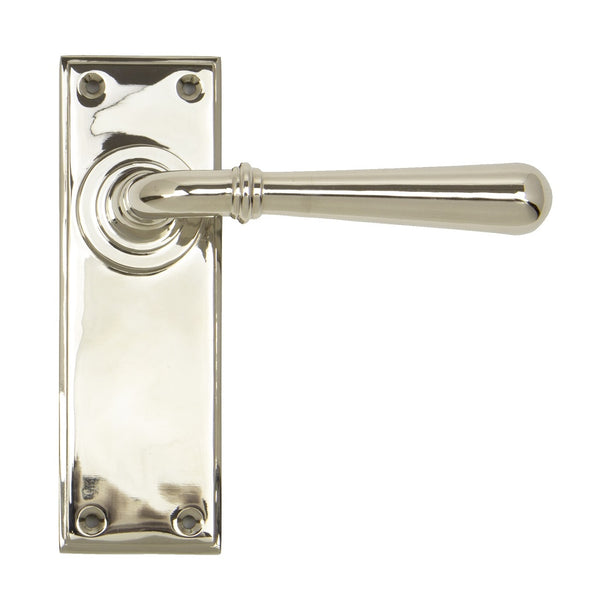 From The Anvil Newbury Latch Handles - Polished Nickel