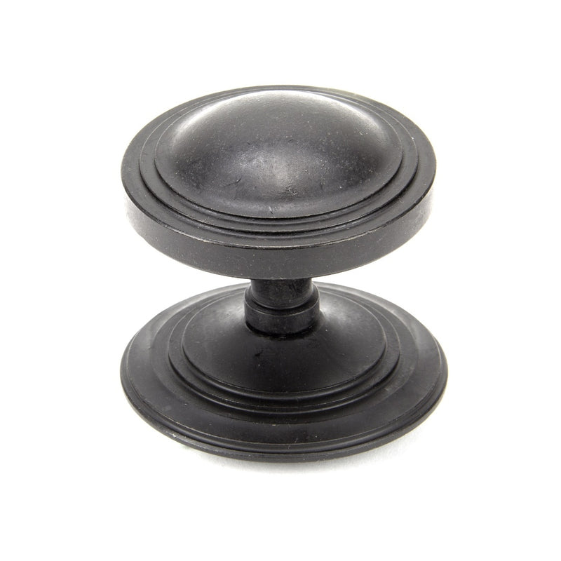 From The Anvil Blacksmith Art Deco Centre Door Knob - External Beeswax