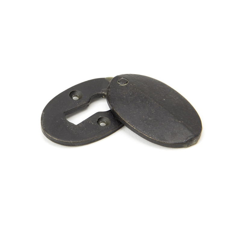 From The Anvil Blacksmith Lever Key Oval Covered Escutcheon - External Beeswax