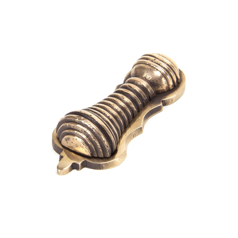 From The Anvil Beehive Lever Key Covered Escutcheon - Polished Bronze