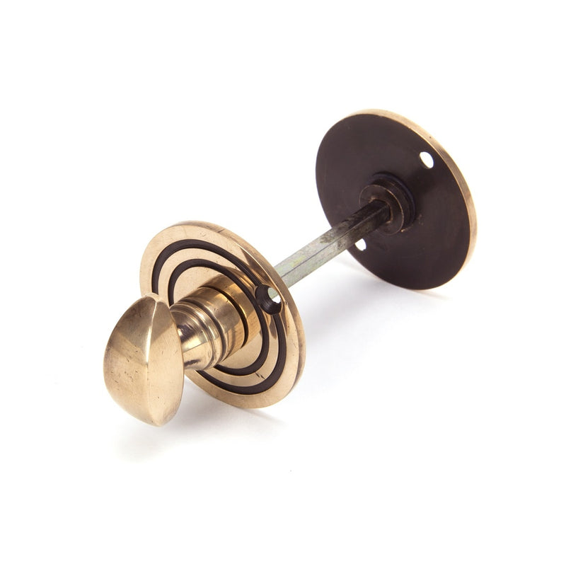 From The Anvil Round Bathroom Thumbturn - Polished Bronze