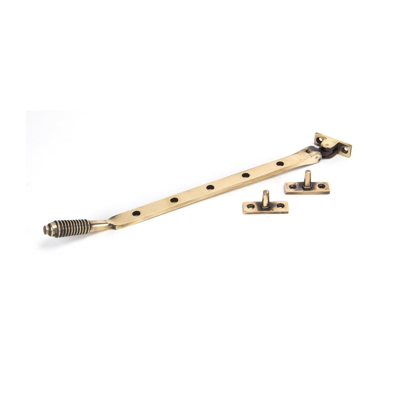 From The Anvil Reeded Stay 12" - Polished Bronze