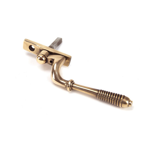 From The Anvil Reeded Espagnolette Fastener LH - Polished Bronze