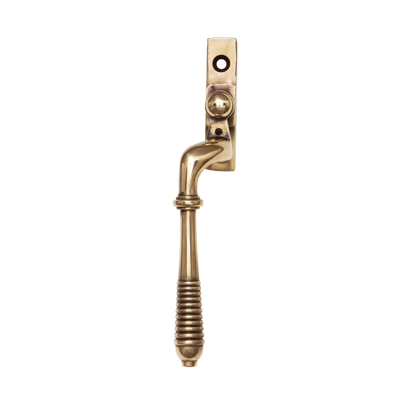 From The Anvil Reeded Espagnolette Fastener LH - Polished Bronze