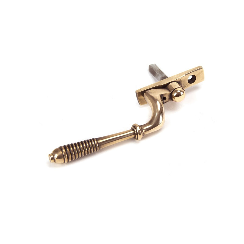 From The Anvil Reeded Espagnolette Fastener RH - Polished Bronze