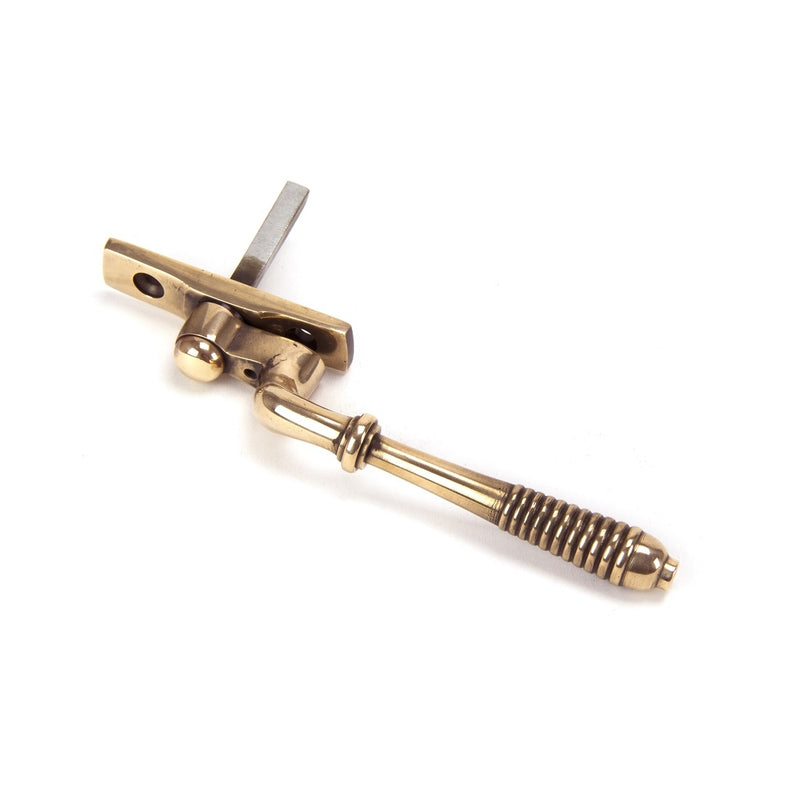 From The Anvil Reeded Espagnolette Fastener RH - Polished Bronze