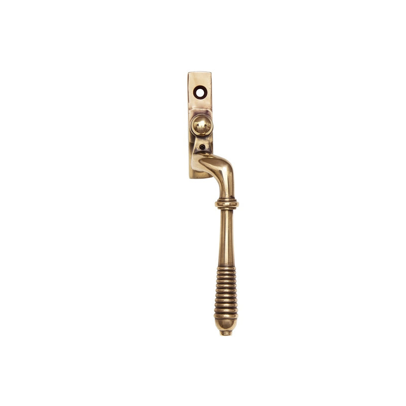 From The Anvil Reeded Espagnolette Fastener RH - Polished Bronze