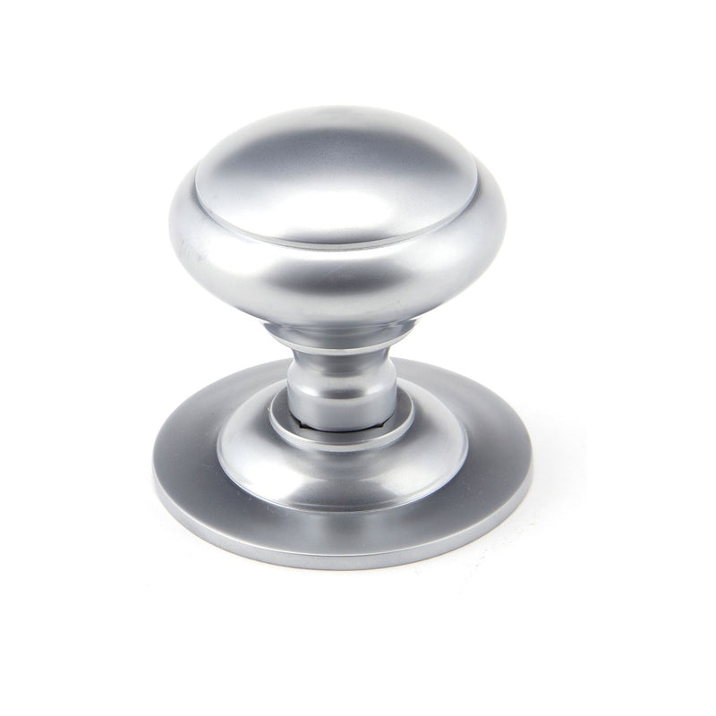 From The Anvil Centre Door Knob - Satin Chrome