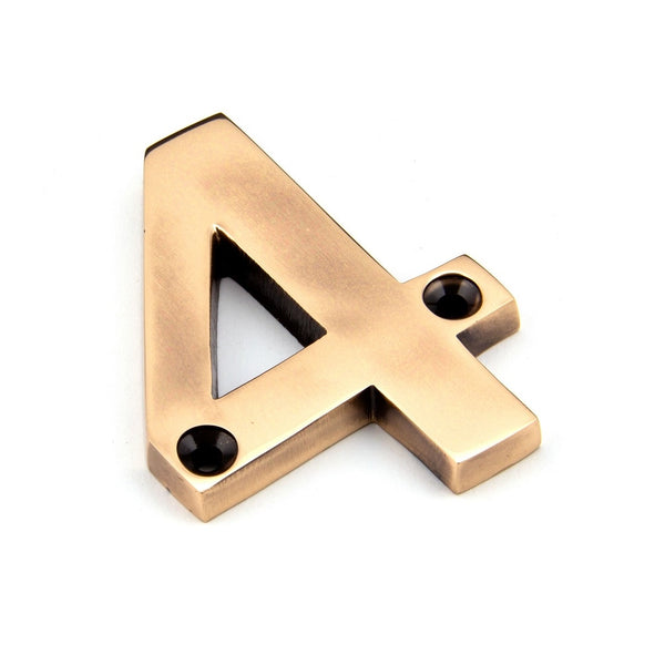 From The Anvil Numeral '4' - Polished Bronze