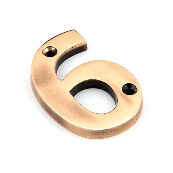 From The Anvil Numeral '6' - Polished Bronze