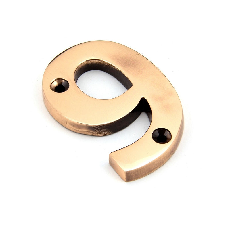 From The Anvil Numeral '9' - Polished Bronze