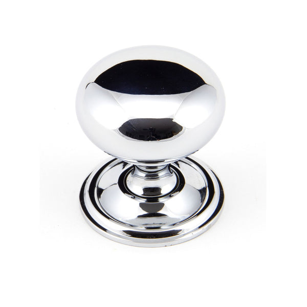 From The Anvil Large Mushroom Cabinet Knob - Polished Chrome