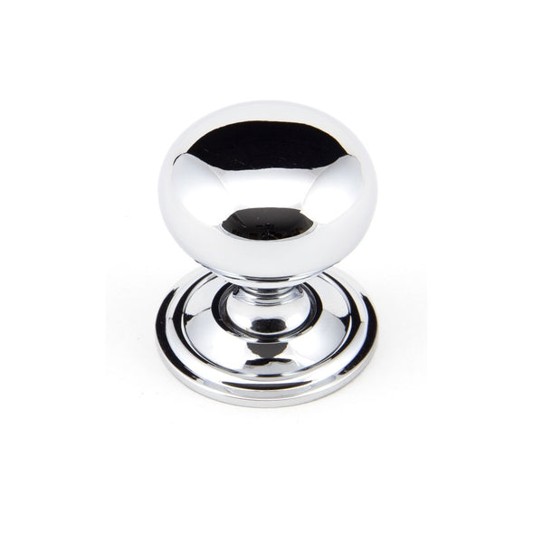 From The Anvil Small Mushroom Cabinet Knob - Polished Chrome