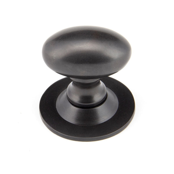 From The Anvil Small Mushroom Cabinet Knob - Aged Bronze