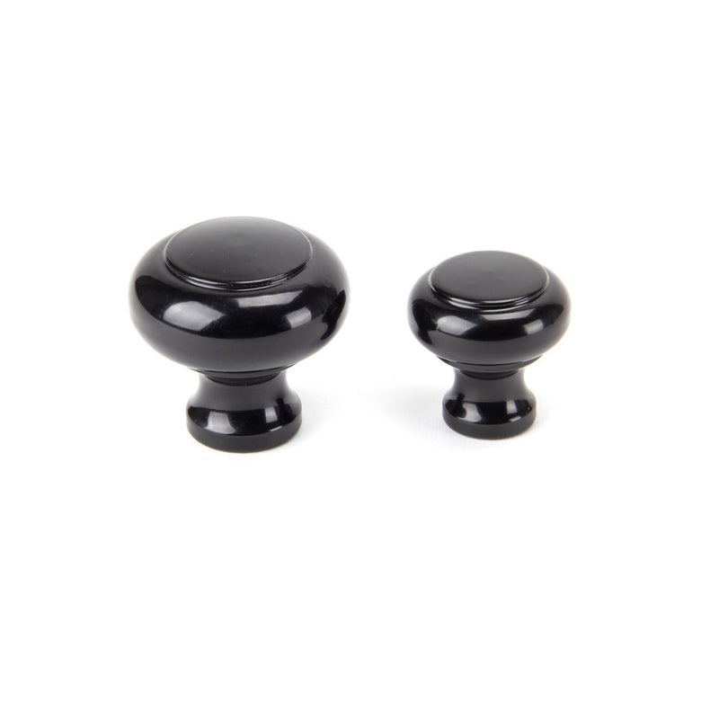 From The Anvil Small Regency Cupboard Knob - Black