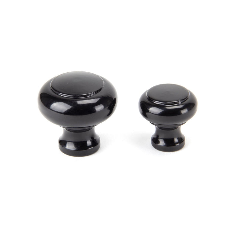 From The Anvil Large Regency Cupboard Knob - Black