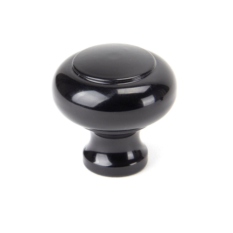 From The Anvil Large Regency Cupboard Knob - Black