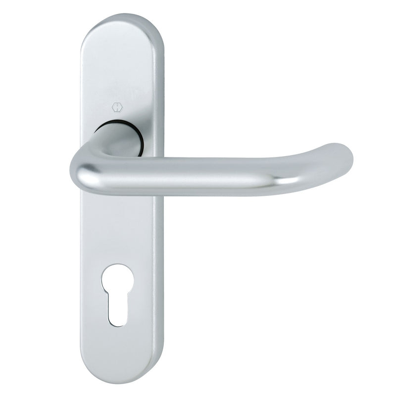 Hoppe Paris 19mmØ Return to Door Lever Handles on Euro Plate (72mm Centres) - SAA