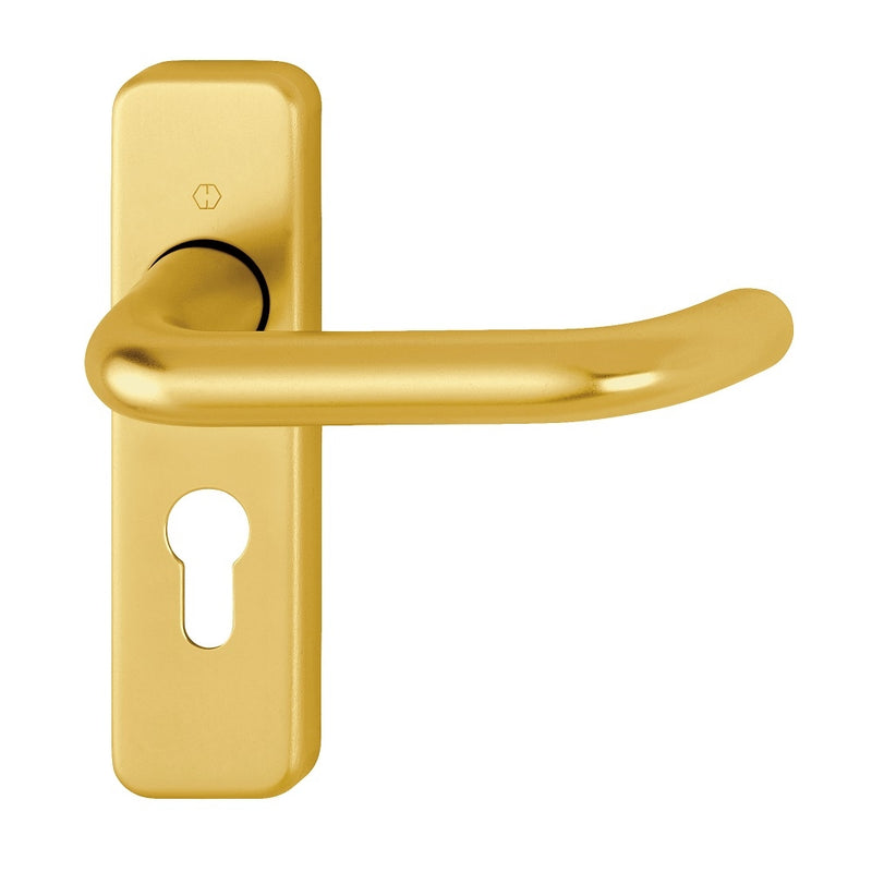 Hoppe Paris 19mmØ Return to Door Lever Handles on Euro Plate - GAA