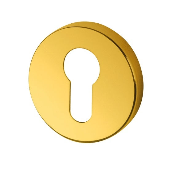 Hoppe Euro Cylinder Escutcheon (pair) - PVD Brass