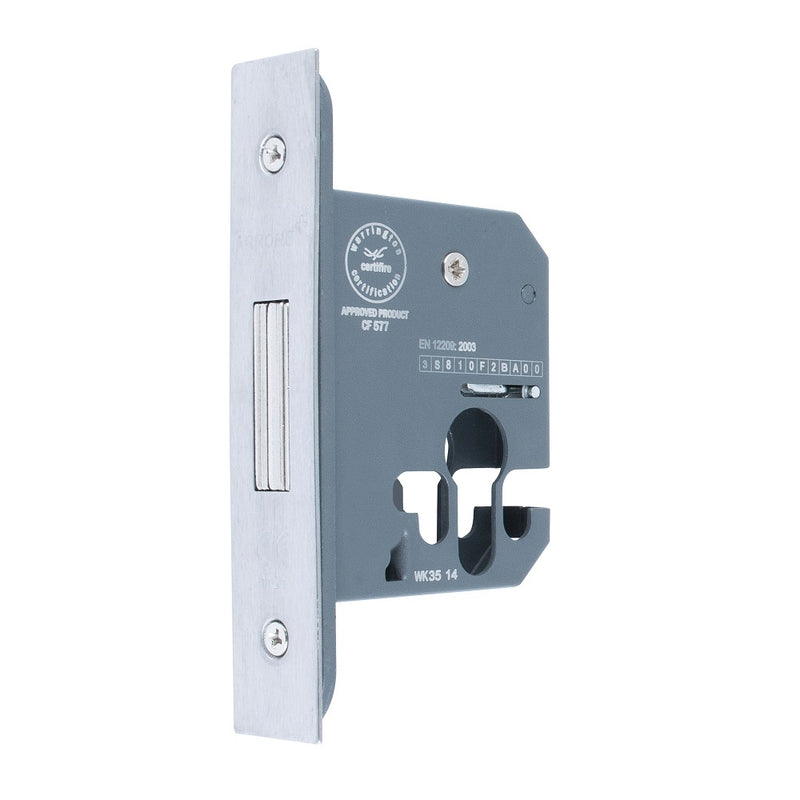 Arrone AR8006 Euro Deadlock - 67mm (2.5") Case - 44mm Backset - Stainless Steel