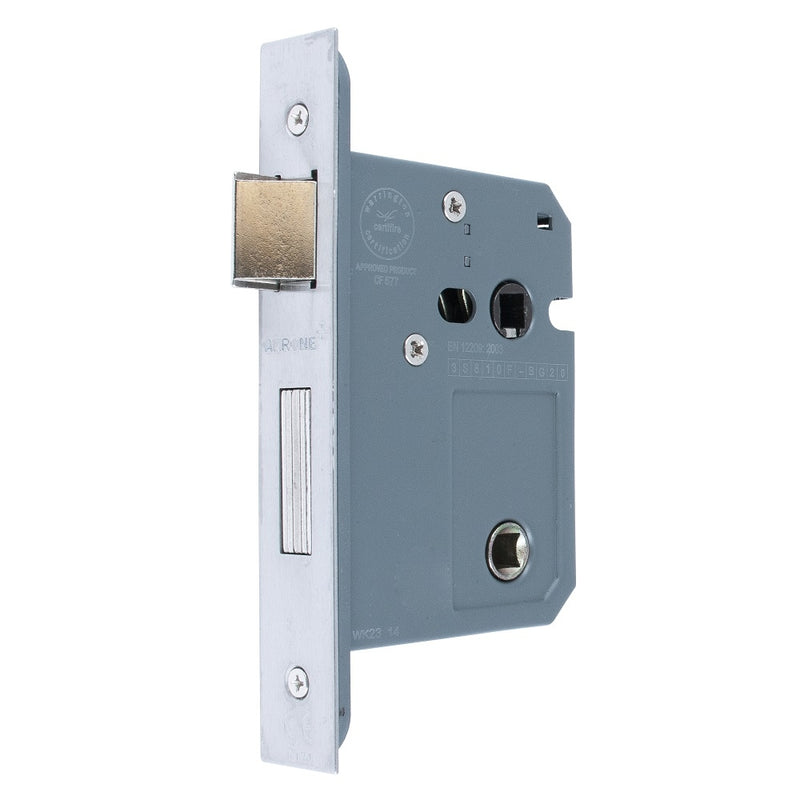 Arrone AR8023 Bathroom Lock - 80mm (3") Case - 57mm Backset - Stainless Steel