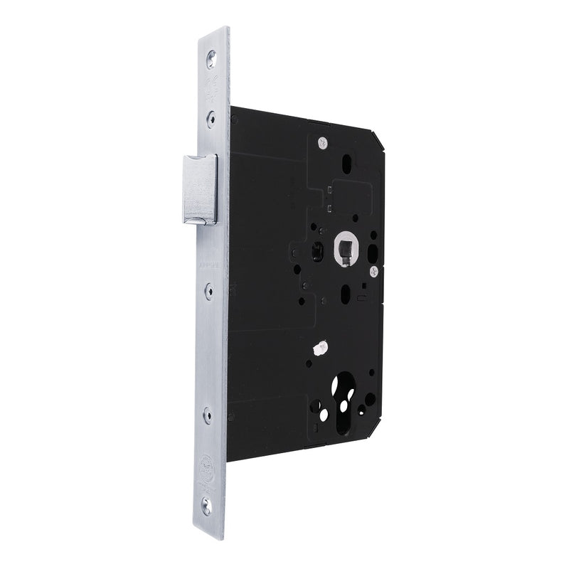 Arrone AR911 DIN Style Mortice Latch with Square Forend - 108mm Case - 80mm Backset - SSS