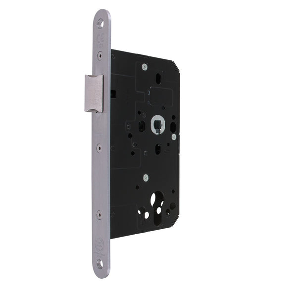 Arrone AR911 DIN Style Mortice Latch with Radius Forend - 88mm Case - 60mm Backset - SSS