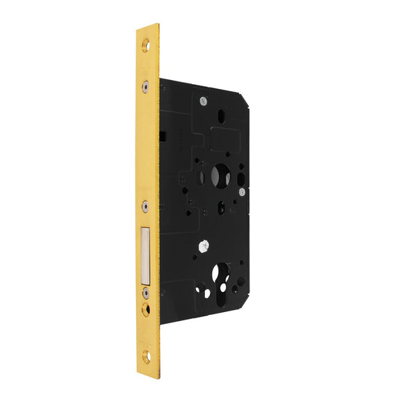 Arrone AR912 DIN Style Euro Deadlock with Square Forend - 88mm Case - 60mm Backset - PB