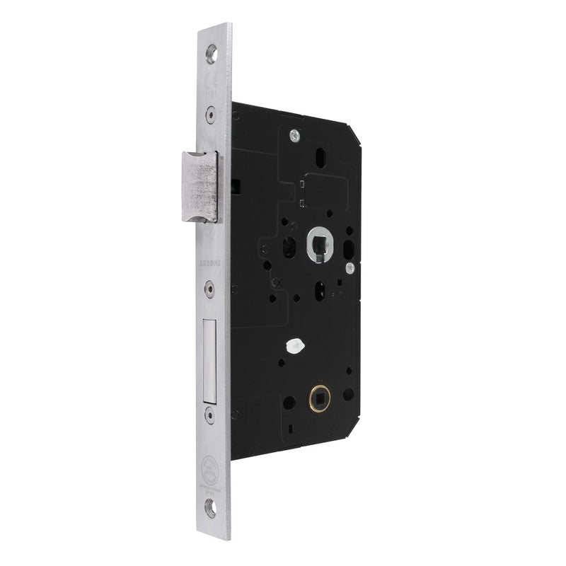 Arrone AR913 DIN Style Bathroom Lock with Square Forend - 88mm Case - 60mm Backset - PSS