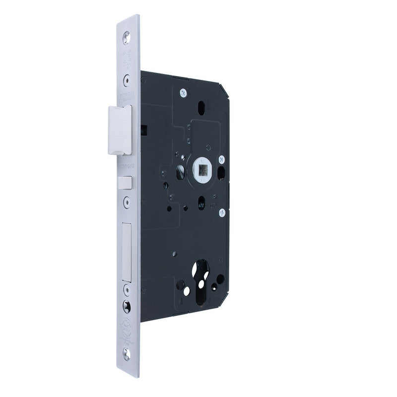 Arrone AR915 DIN Style Euro Escape Lock with Square Forend - 88mm Case - 60mm Backset - SSS