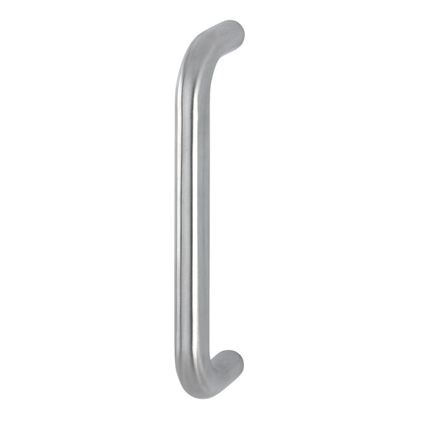 Arrone 19mmØ "D" Bolt Through Fixing Pull Handle 225mm - Grade 304 Satin Stainless Steel