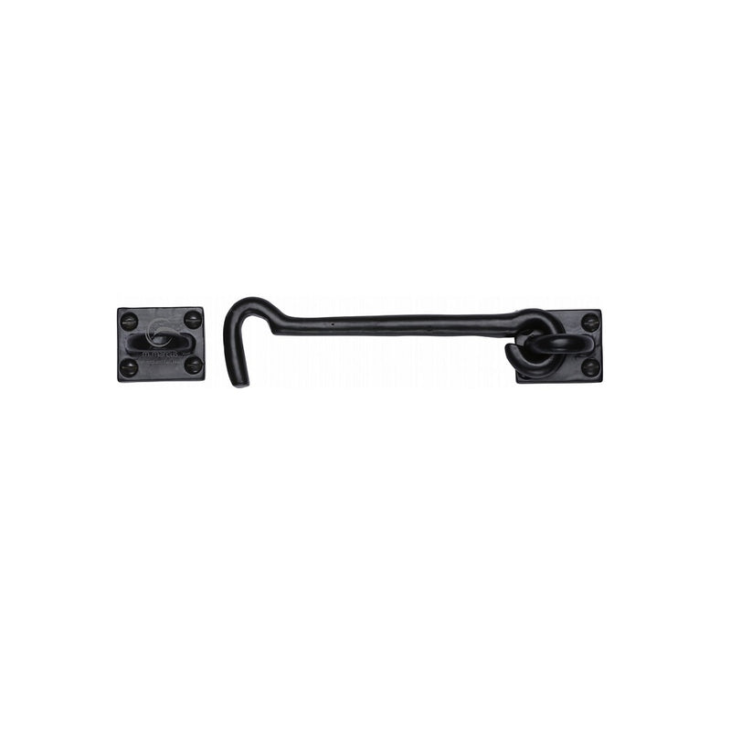 M.Marcus Black Iron Rustic Cabin Hook - (6") - Smooth Black Iron