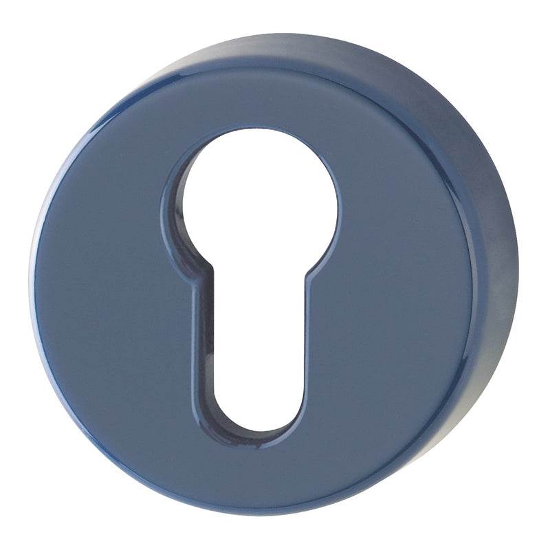 Hoppe Nylon Euro Profile Escutcheon (pair) - Midnight (Dark) Blue RAL5003