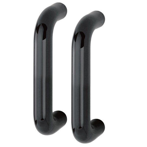 Hoppe 34mmØ Nylon 'D' Back To Back Fixing Pull Handle 220mm - Black RAL9017