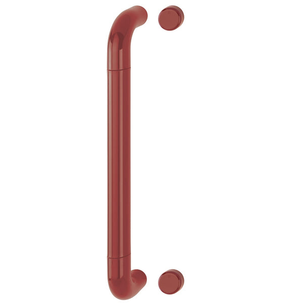 Hoppe 34mmØ Nylon 'D' Bolt Through Fixing Pull Handle 425mm - Claret (Burgundy) RAL3005