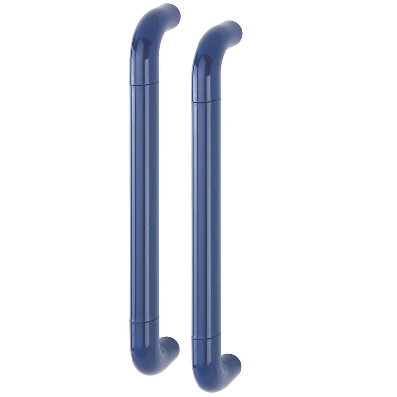 Hoppe 34mmØ Nylon 'D' Back To Back Fixing Pull Handle 425mm - Cobalt Blue RAL5002