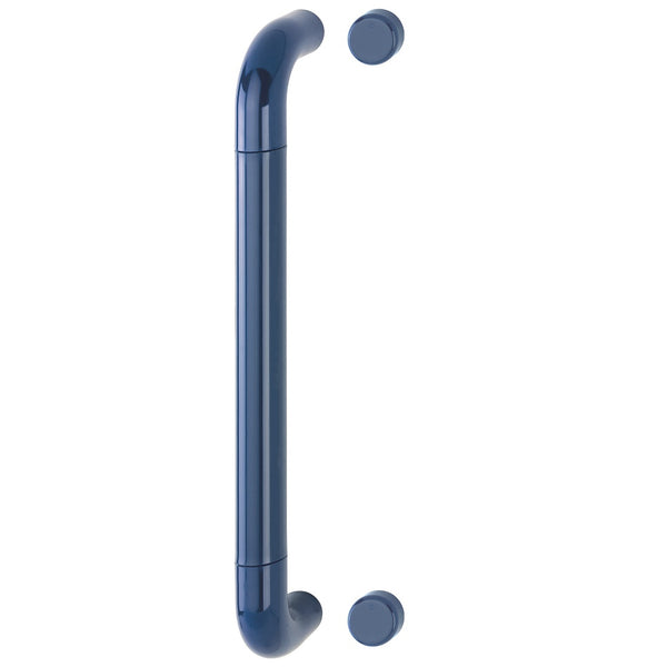 Hoppe 34mmØ Nylon 'D' Bolt Through Fixing Pull Handle 425mm - Midnight (Dark) Blue RAL5003