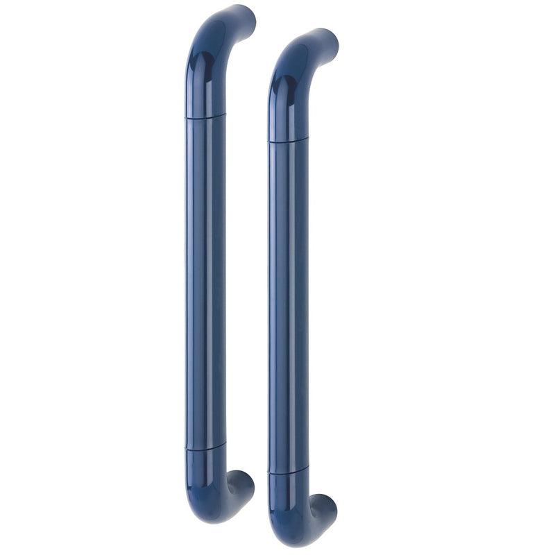 Hoppe 34mmØ Nylon 'D' Back To Back Fixing Pull Handle 425mm - Midnight (Dark) Blue RAL5003