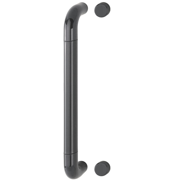 Hoppe 34mmØ Nylon 'D' Bolt Through Fixing Pull Handle 425mm - Anthracite Grey RAL7016