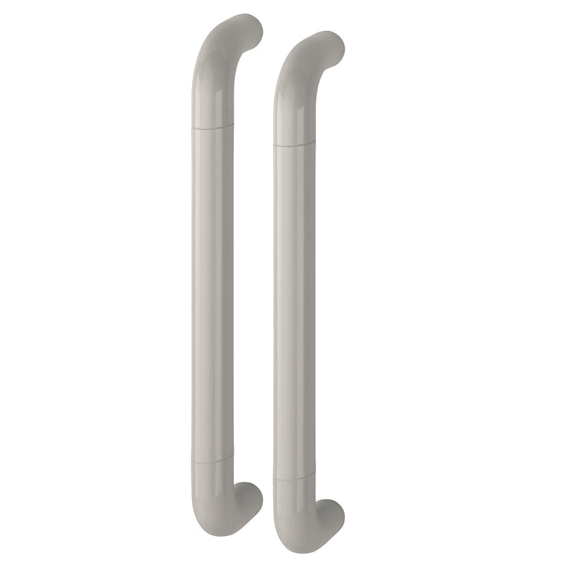 Hoppe 34mmØ Nylon 'D' Back To Back Fixing Pull Handle 425mm - Dove Grey RAL7506