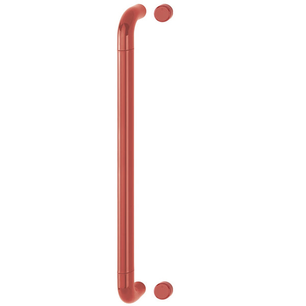 Hoppe 34mmØ Nylon 'D' Bolt Through Fixing Pull Handle 600mm - Red RAL3003