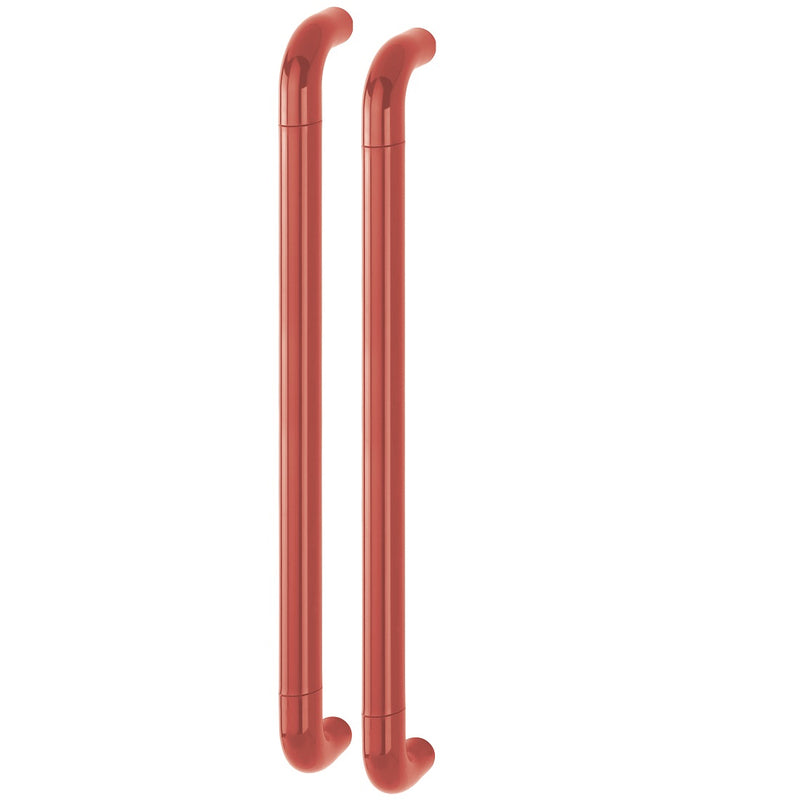 Hoppe 34mmØ Nylon 'D' Back To Back Fixing Pull Handle 600mm - Red RAL3003